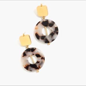 Madewell Circle statement tortoise shell earring